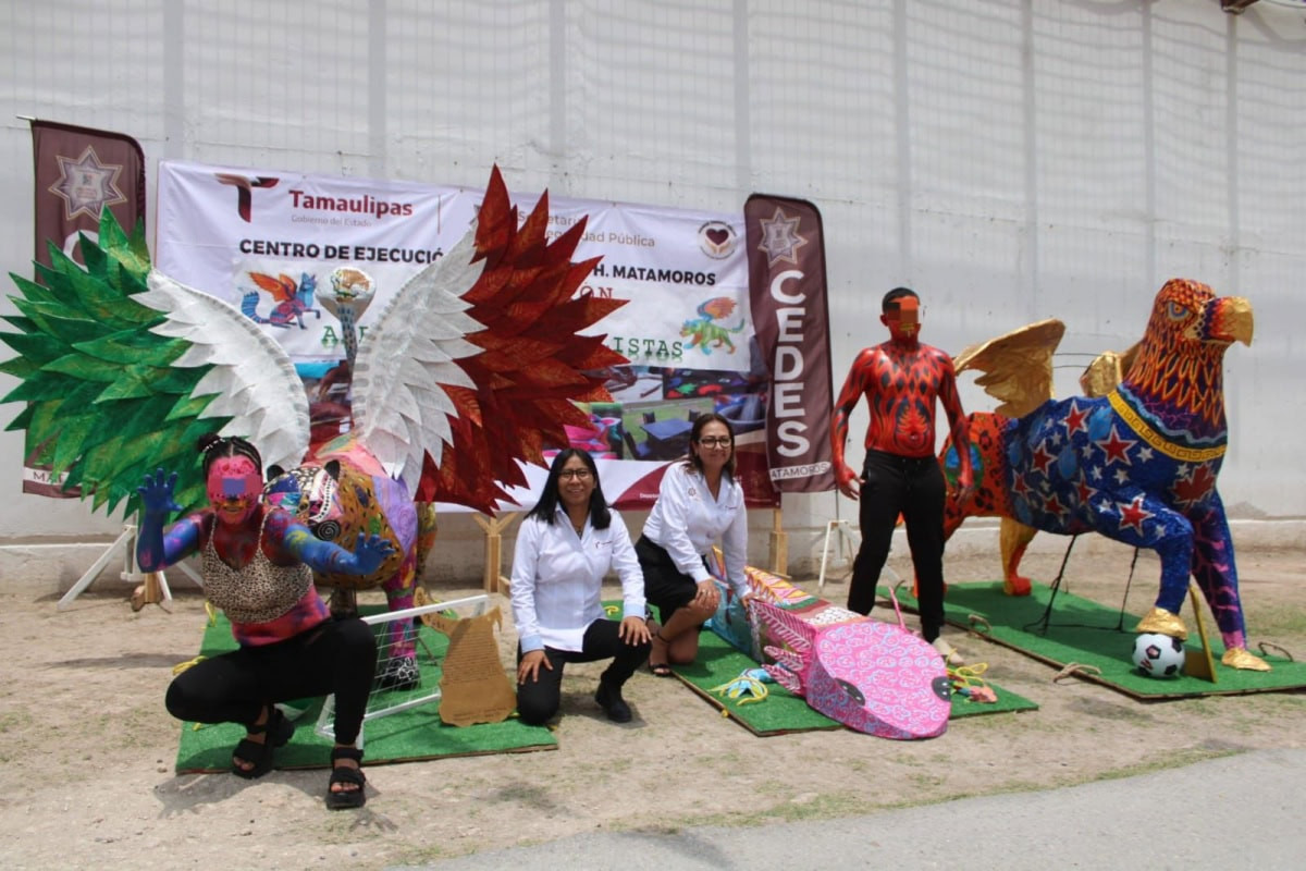 Participan CEDES Matamoros y Altamira en convocatoria nacional de elaboración de alebrijes mundialistas