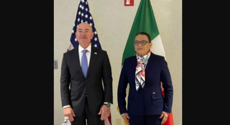 Sostiene Rosa Icela Rodríguez encuentro con Alejandro Mayorkas en Washington 