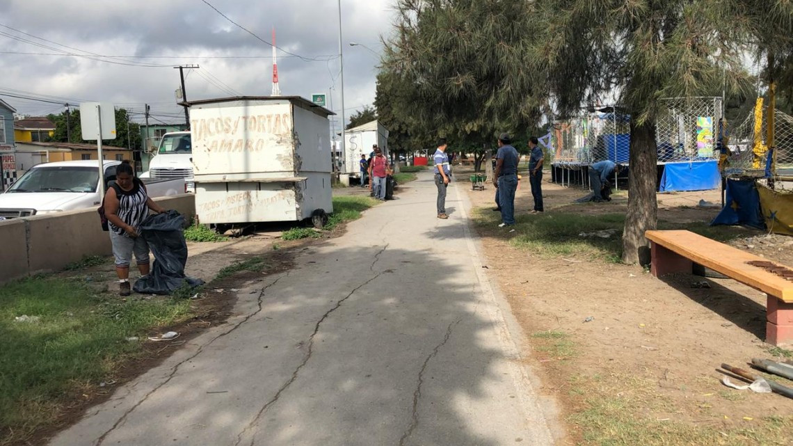 Remodelaran parque Periférico en Matamoros