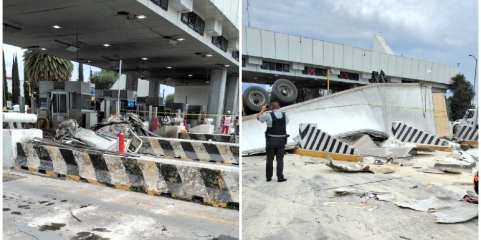 Deja al menos un muerto choque de tráiler sin frenos en caseta México-Puebla