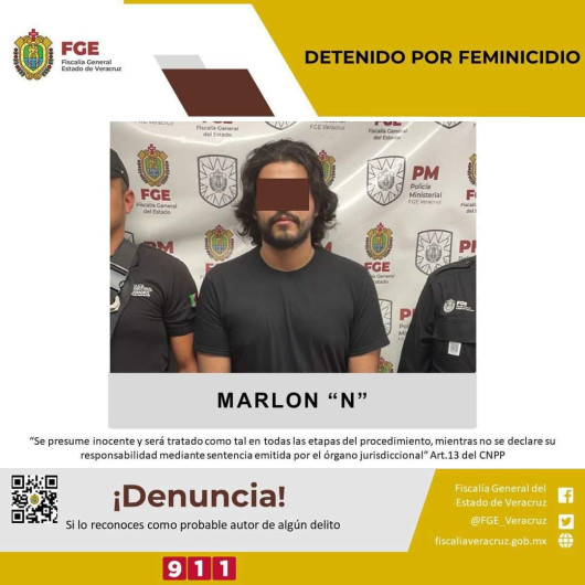 Detienen a Marlon, presunto feminicida de Montserrat Bendimes