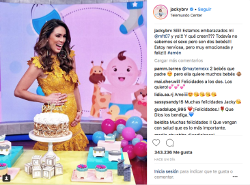 Jaquelín Bracamontes está embarazada nuevamente