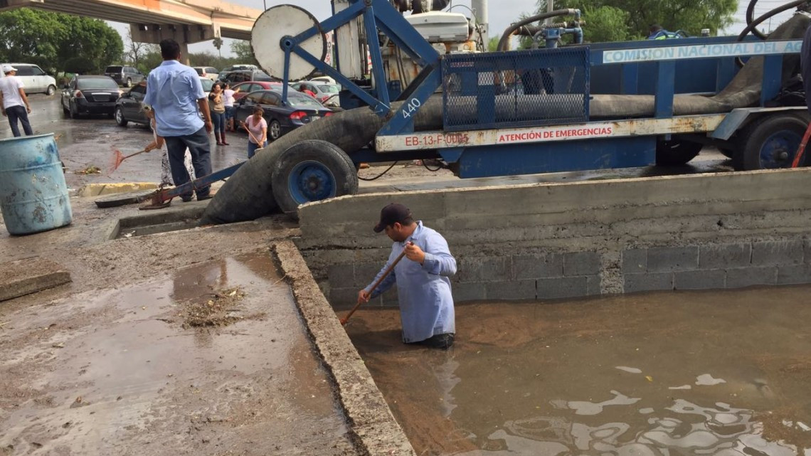 Instalan nueve bombas hidroflow para desaguar Matamoros