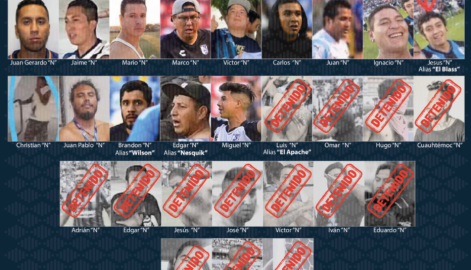 Difunde Fiscalía de Querétaro imágenes de los agresores Gallos-Atlas