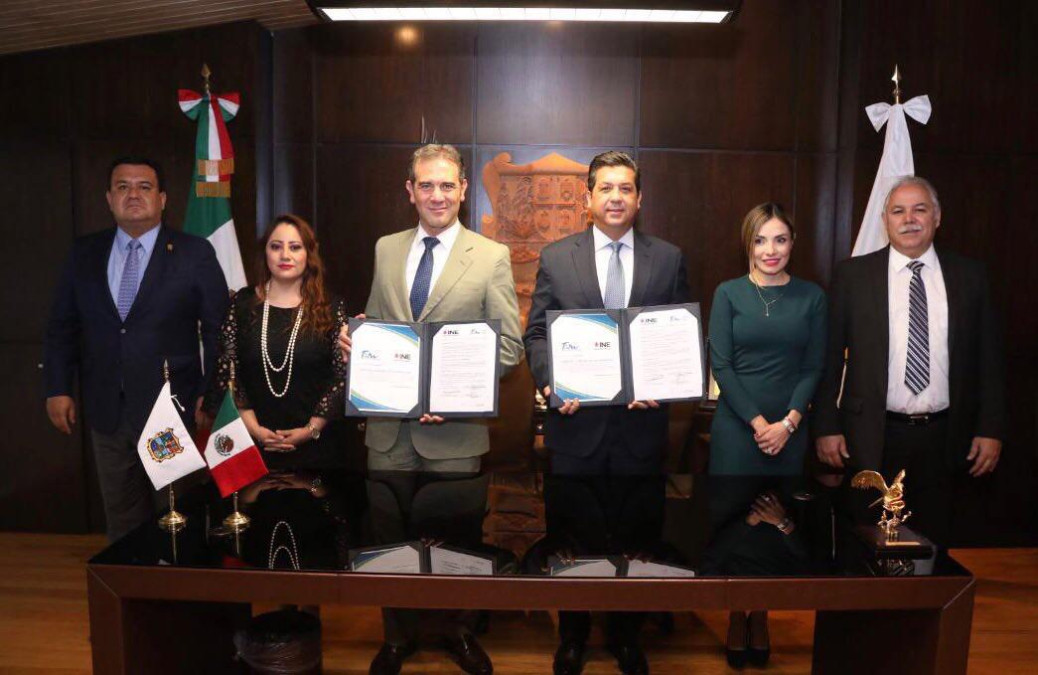 Firman convenio INE y Gobierno de Tamaulipas para identificación de desaparecidos