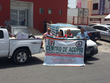 Recibe Cruz Roja apoyo para damnificados