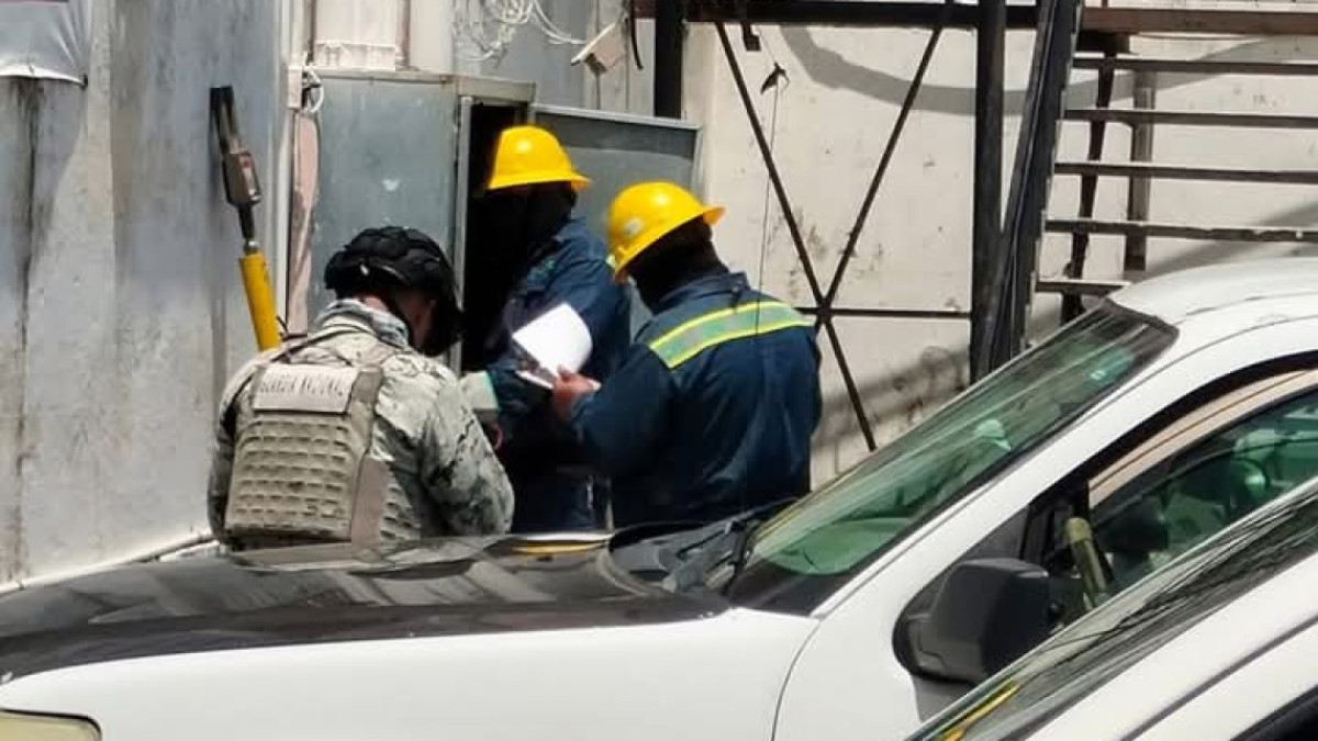 Hasta la catedral de Matamoros, realizan operativo de verificación de la CFE para detectar `diablitos´