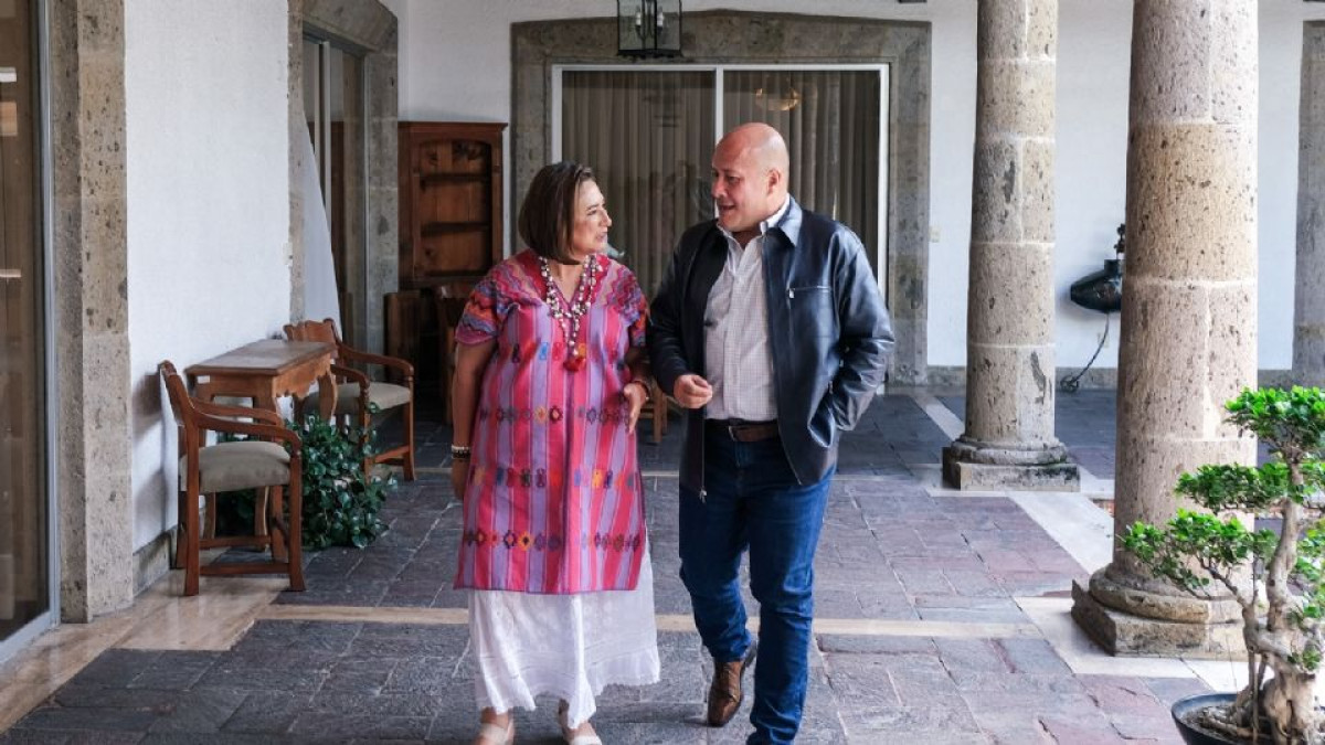 Xóchitl Gálvez se reúne con el gobernador de Jalisco
