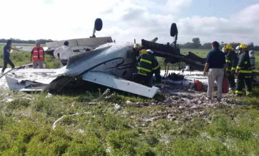 Cae avioneta en Salinas Victoria, N.L; se reportan tres personas heridas 