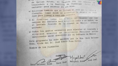 Este fue el acuerdo que firmaron los hijos de José José