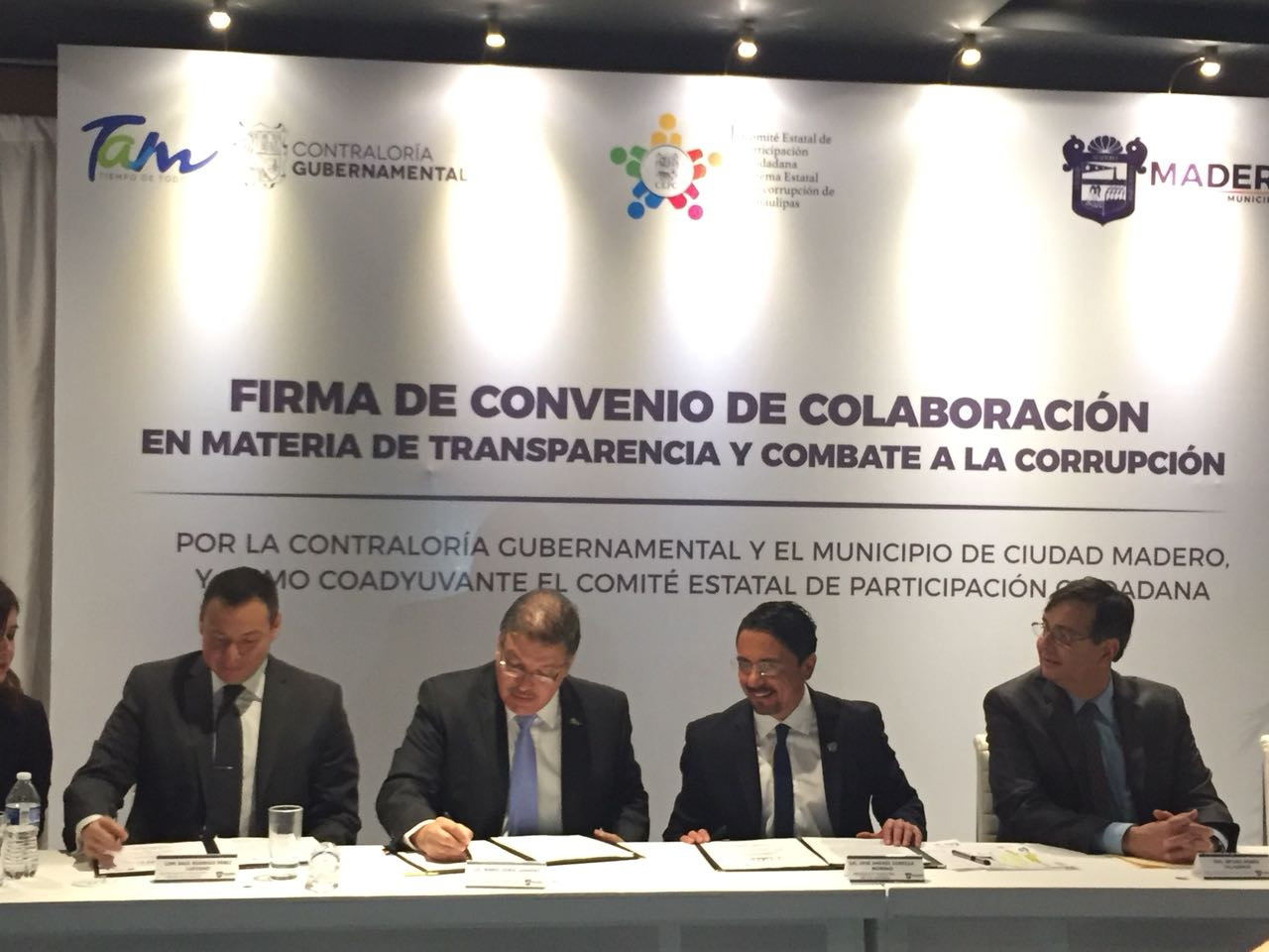 Firman convenio Madero y Estado para combatir la corrupción