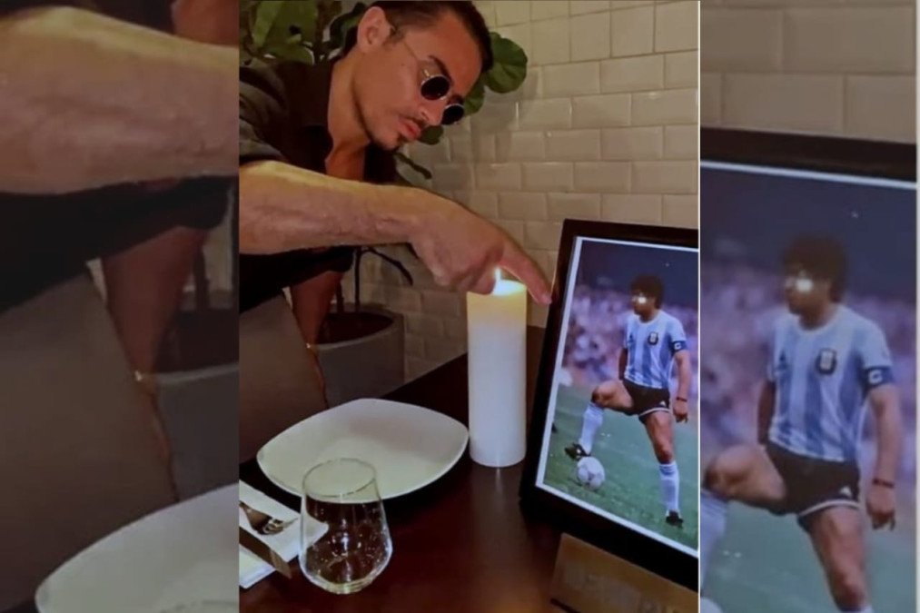 Salt Bae reserva una mesa a Maradona ‘para siempre’