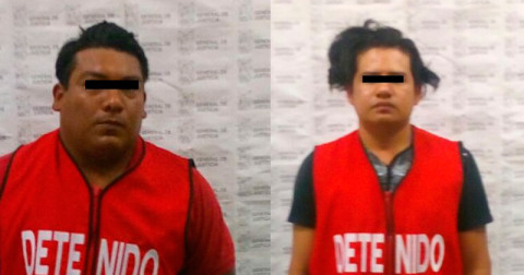 Detienen a dos sujetos por delito de extorsión