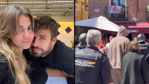 Abuchean a Piqué y Clara Chía en un restaurante de León, España