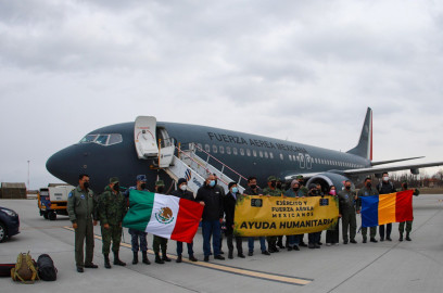 Llega a Rumania avión que repatriará a mexicanos que abandonaron Ucrania 