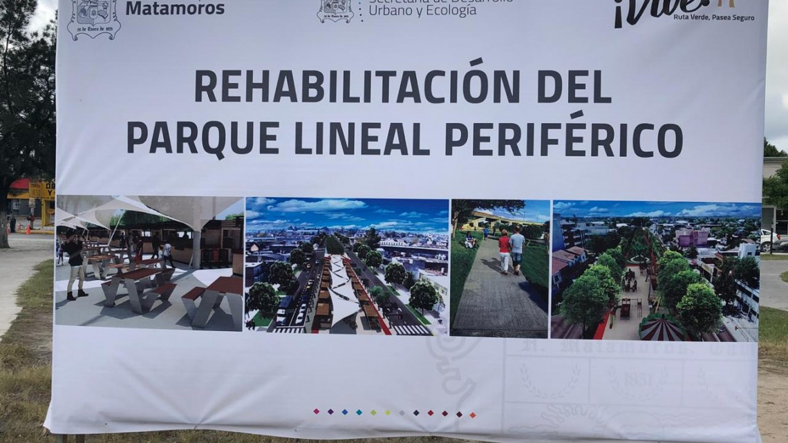 Remodelaran parque Periférico en Matamoros