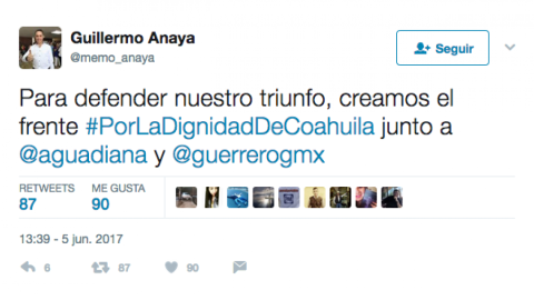 Crean Frente por la Dignidad de Coahuila