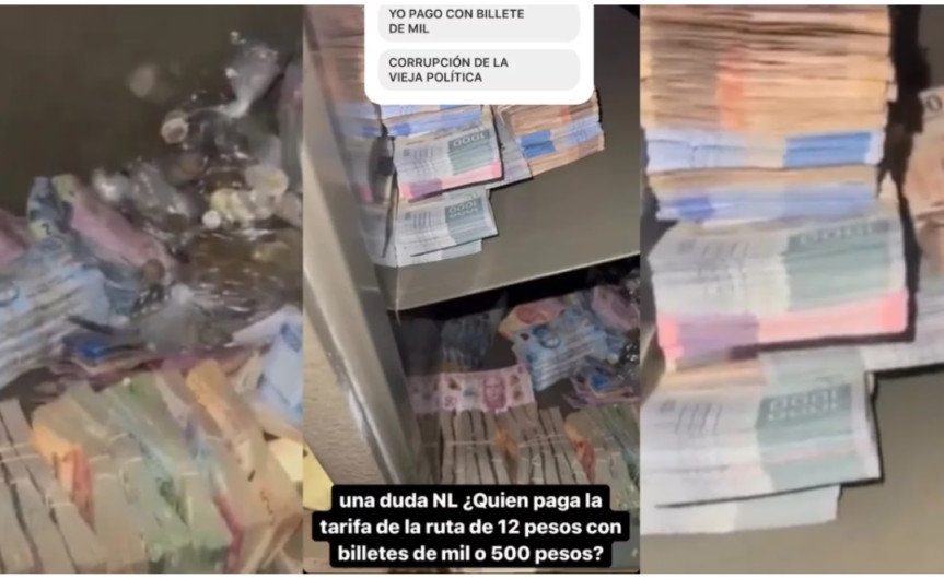 Exhibe Samuel fajos de dinero encontrados en bodega 