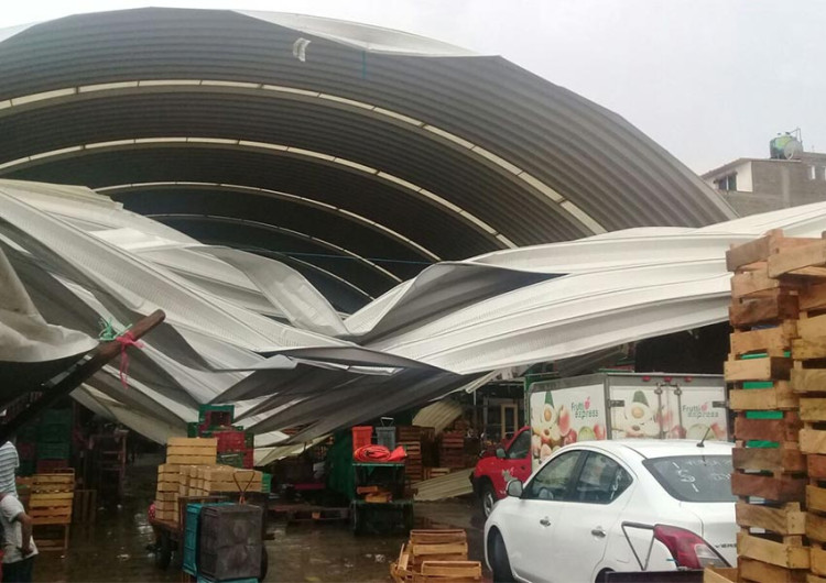 Tormenta deja daños en Oaxaca