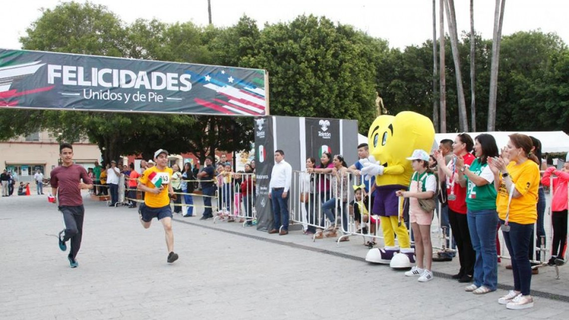 Realizan carrera "Por la Amistad Entre las Naciones Unidos y de Pie"
