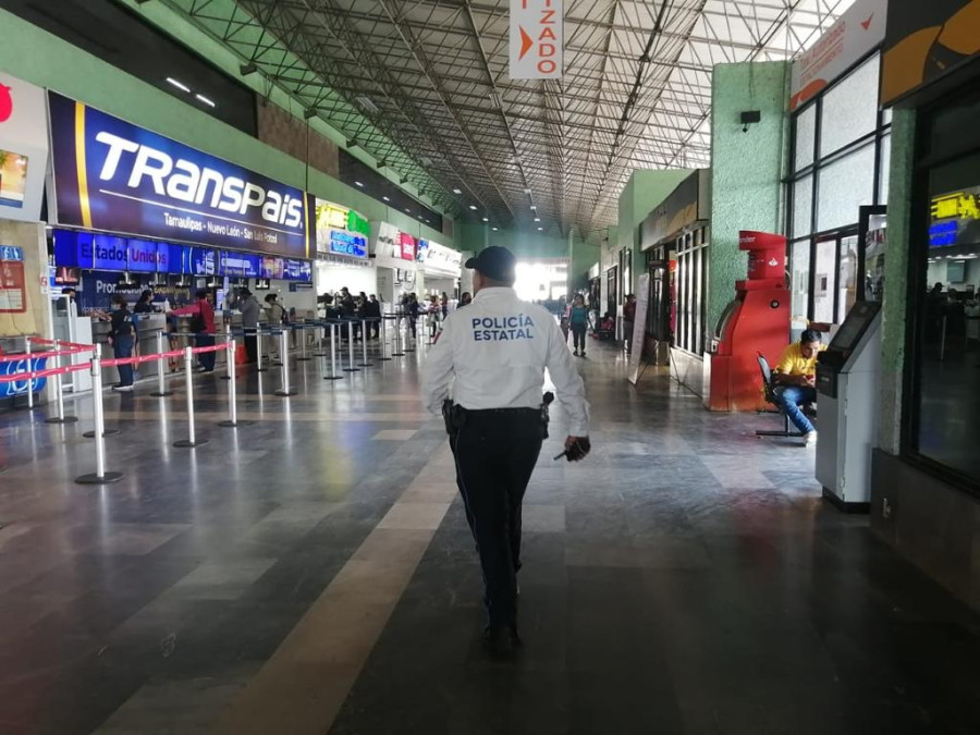 Mantiene Guardia Estatal vigilancia en centrales de autobuses