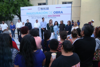 Rehabilitan calle en San Valentin