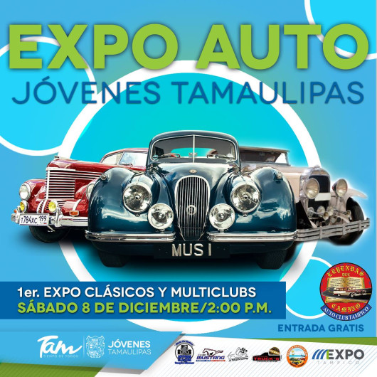 Jóvenes Tamaulipas invita a exhibición de autos