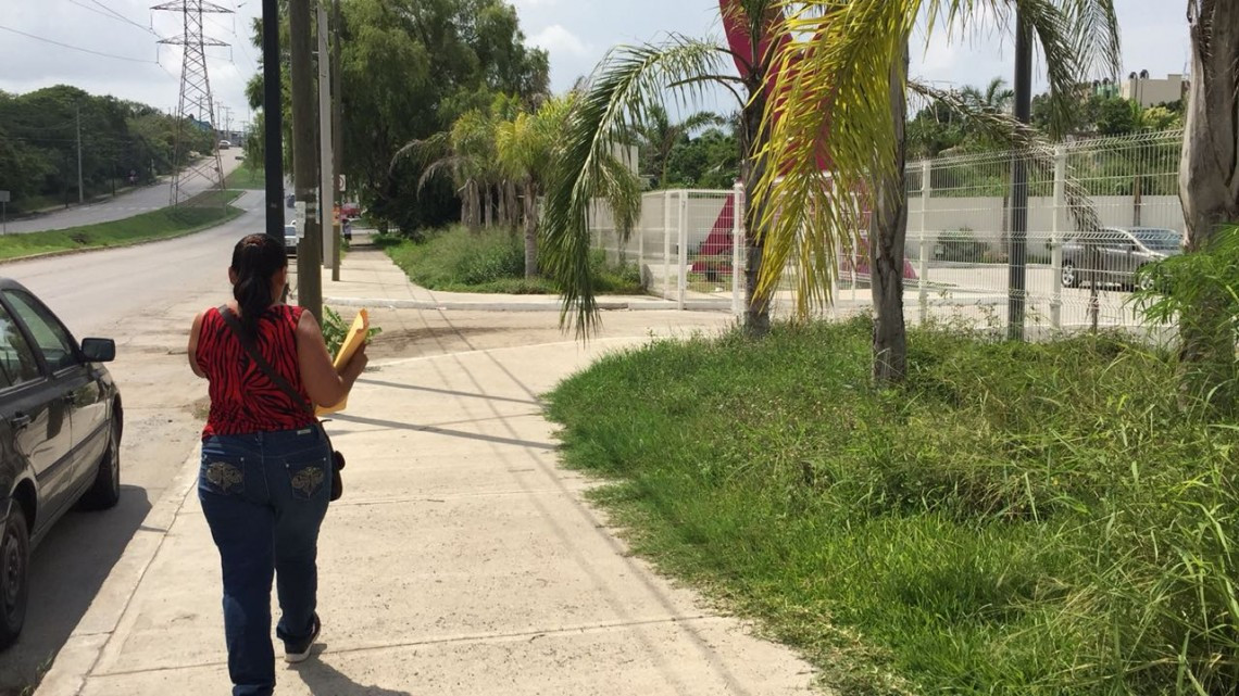 Invadido de maleza la Unidad Especializada en Cáncer de Mama de Tampico