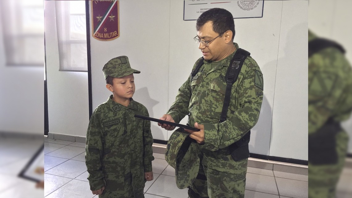 Cumple SEDENA el sueño de Isaí Chaires Sánchez
