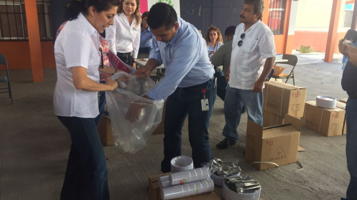 DIF Tamaulipas entrega utensilios de cocina a primarias