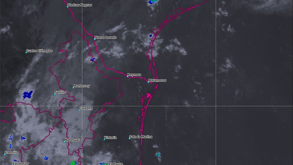 Tormentas fuertes y posible granizo en Tamaulipas
