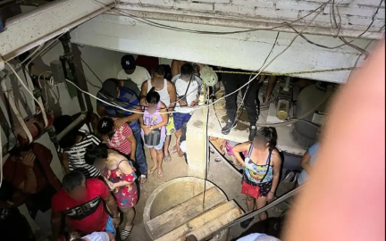 Rescata INM a 70 migrantes en un pozo de agua y en el cuarto de máquinas de un hotel de Oaxaca 