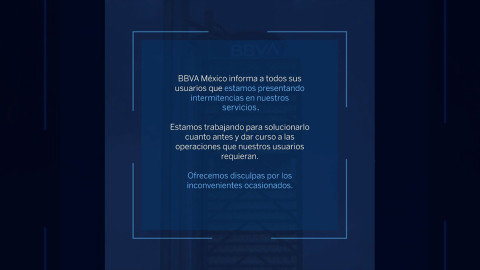 Tras más de 20 horas, BBVA restablece el servicio de cajeros y banca en línea 