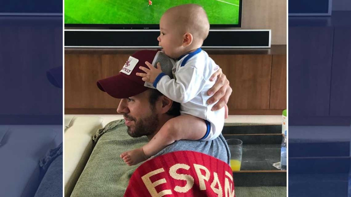 Los mellizos de Enrique Iglesias y Anna Kournikova siguen el mundial