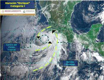 ''Enrique'' se convierte en el primer huracán de 2021 en México
