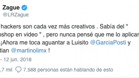 Después del comprometedor video, Zague responde...