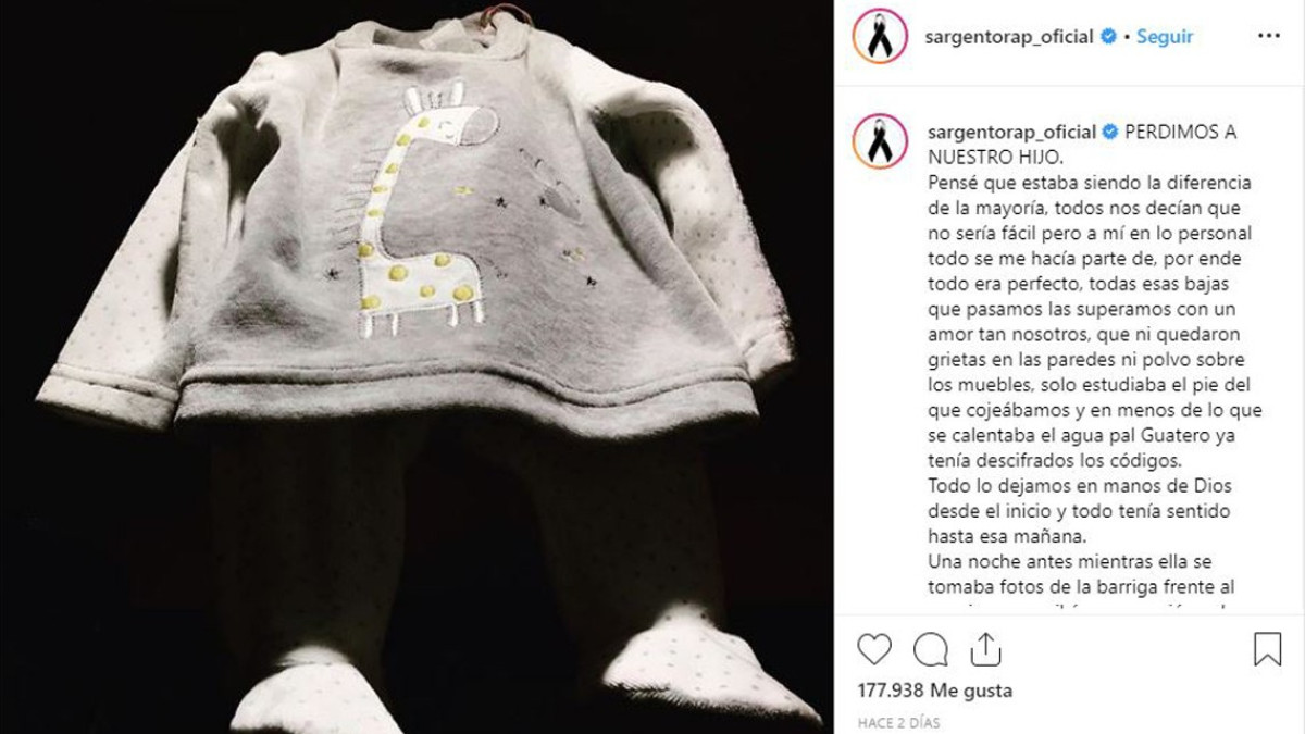 Ignacia Michelson y Sargento Rap anuncia la pérdida de su bebé