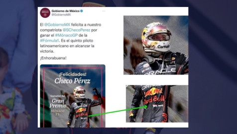 Gobierno federal felicita a 'Checo' Pérez por su victoria Mónaco ¡Con foto de Max Verstappen!
