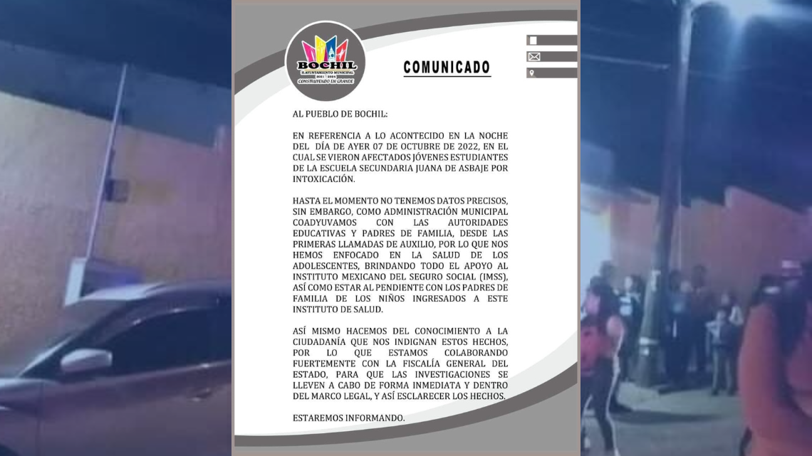 Al menos 100 estudiantes intoxicados por cocaína en secundaria de Chiapas
