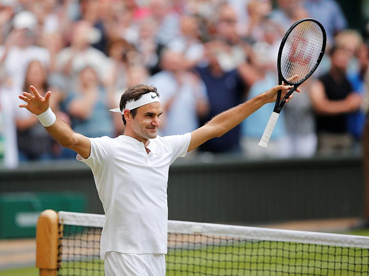 Federer pasa a la final de Wimbledon 