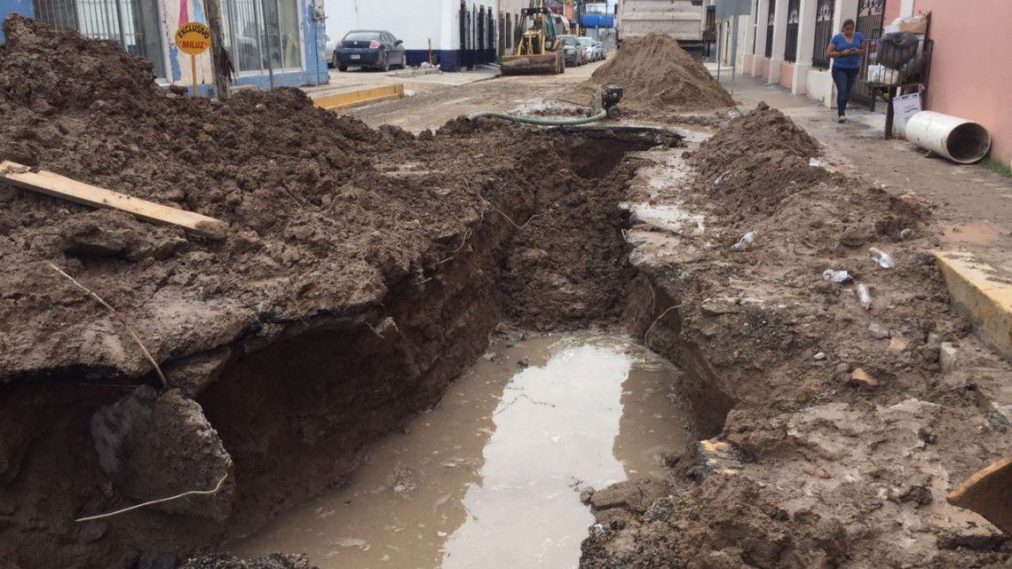 Restablecen suministró de agua en la zona centro de Matamoros 