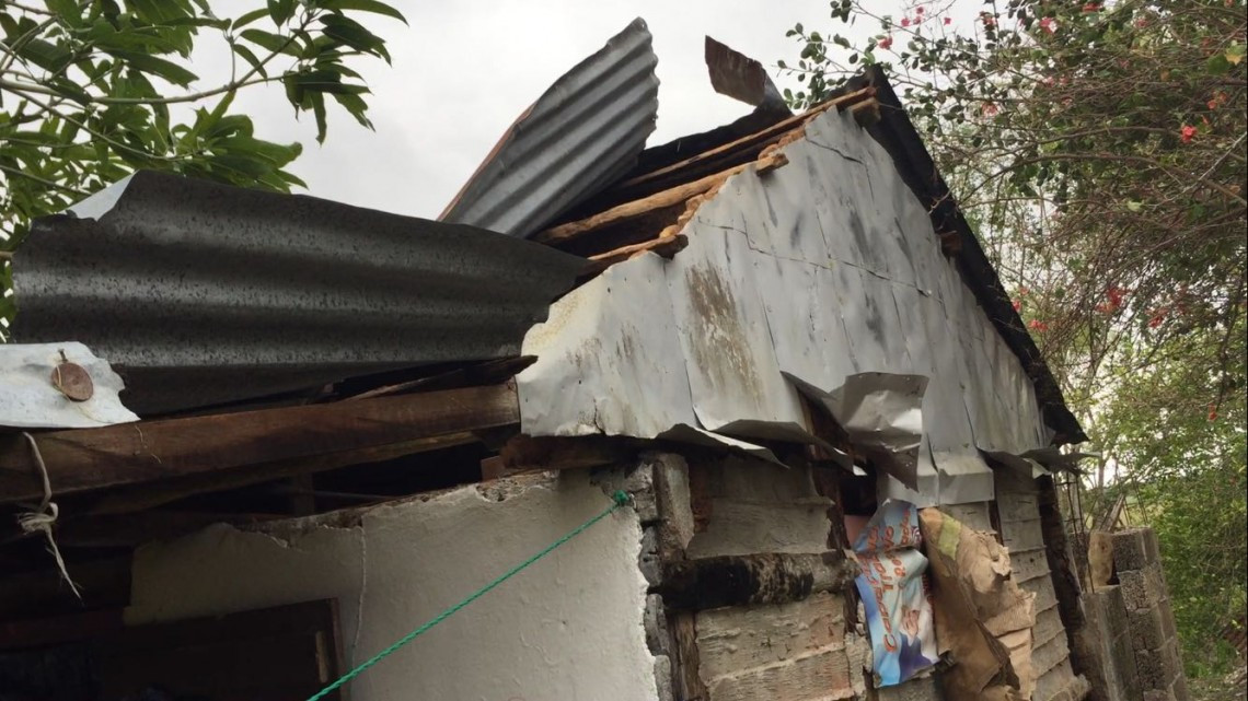 Tornado genera daños en municipios del norte de Veracruz