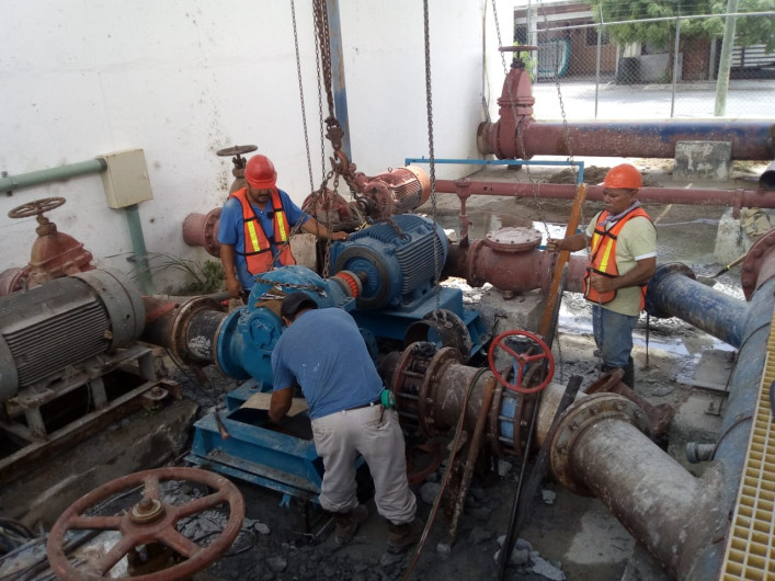 Instalados siete equipos de bombeo de agua