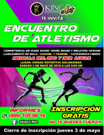 Promueven la sana convivencia con encuentro de atletismo