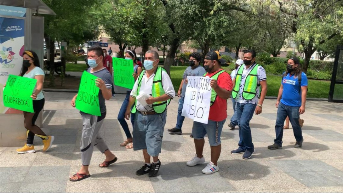 Comerciantes piden desinfección de la zona centro en Victoria