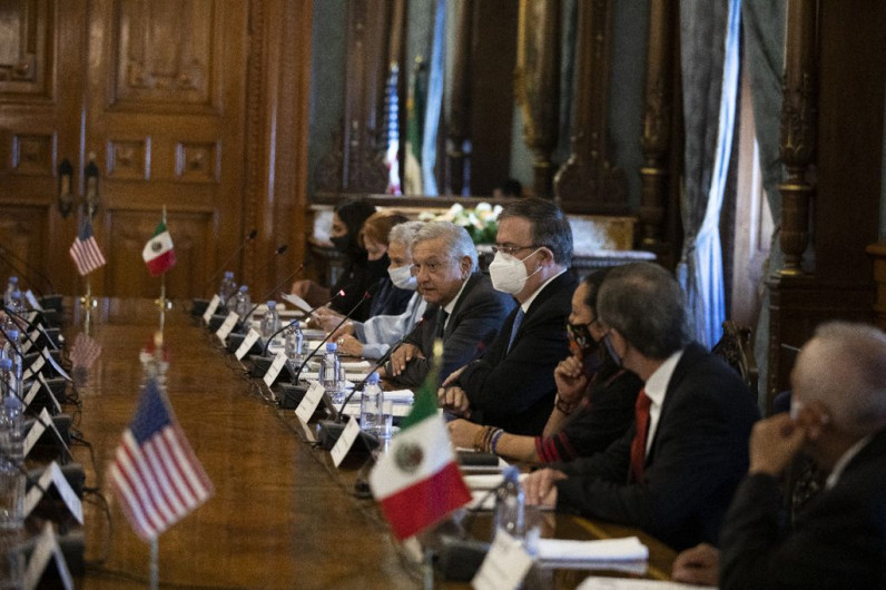 Concluye encuentro entre Kamala y AMLO, logran acuerdos 