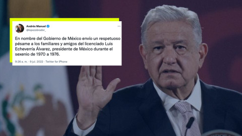 Lamenta López Obrador muerte del expresidente Luis Echeverría