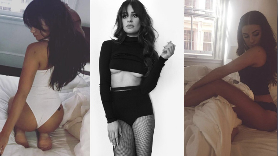 Lea Michele, de 'Glee', recibe desnuda el 2017