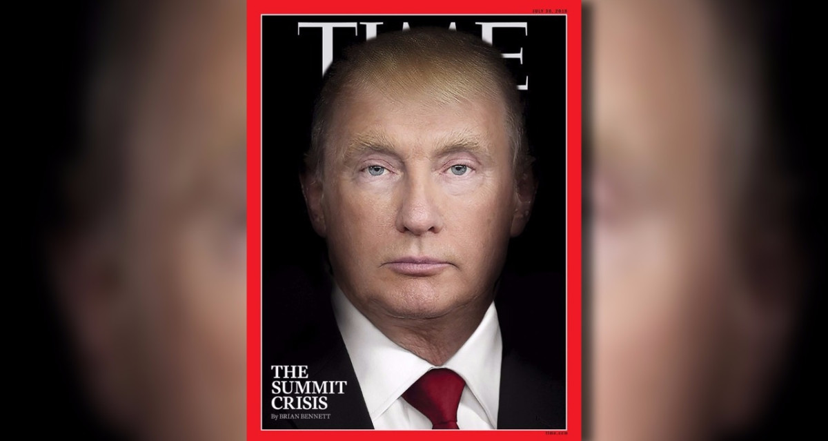 TIME fusiona a Trump y a Putin