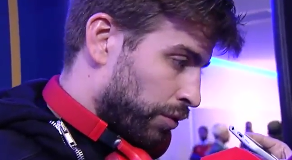 Gerard Piqué da declaraciones sobre el palco del Santiago Bernabéu
